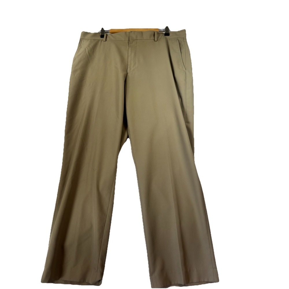 Walter Hagen Men's 38x29 Khaki Golf‎ Pants Straight Fit Flat Front Performance